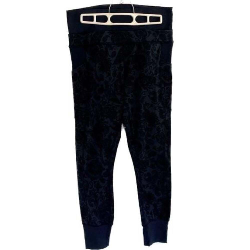 Size 8 Lululemon Navy Blue Paisley Leggings